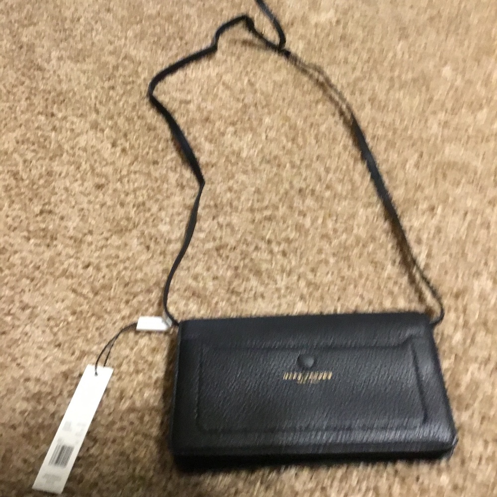 MARC JACOBS Empire City Leather Wallet Crossbody